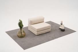 Miegamas fotelis Atelier del Sofa Comfort v2, kreminis