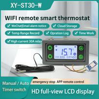 ST10-W/SA10-W/SA30-W/ST30-W DC6-30V/AC110-220V 10A/30A WIFI Thermostat Temperature Controller Digital Display Thermostat black