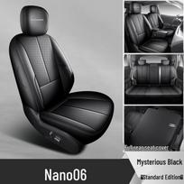 Full Leather Seat Cover for Dongfeng Aeolus Nano 06 Vigo - Universal Fit for All Seasons Specify Model with Order black