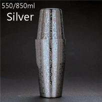 550ml/850ml Engraving Stainless Steel Cocktail Boston Bar Shaker Bar Tools Barware