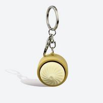 Keyboard Clicker Fidget Dumpling Keychain Sensory Toy for Stress Relief beige