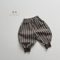 Kids Boys Girls Striped Loose Wide Leg Casual Long Pants 80cm gray