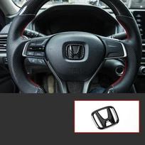 2PC Car Front Grill Emblem Rear Trunk Badge Sticker for Honda Accord Civic 10th 8th FIT URV VEZEL CRIDER Inspire CRV XRV Odyssey 17-22 CRV