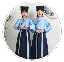 Hanfu Children's Traditional Costume: Boys' National Studies and Girls' Ancient Ruqun Tang Suit for School Performances. 160cm