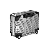 Creative suitcase-shaped earphone case, compatible with AirPods 4 / Pro 3, new model with phone stand, Bluetooth earphone case. For Airpods4 gray