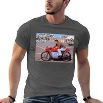 Young Giacomo Agostini Motorcycle Legend MV Agusta Era TShirt Active Sports Short Sleeve Cotton Shirt 4XL black