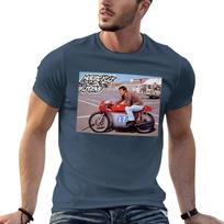 Young Giacomo Agostini Motorcycle Legend MV Agusta Era TShirt Active Sports Short Sleeve Cotton Shirt S black