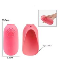 Pet Water Dispenser Foldable Silicone Dog Water Bowl Portable Pet Drinking Cup Universal Bottle Mouth Outdoor Dog Water Feeder A2 pink