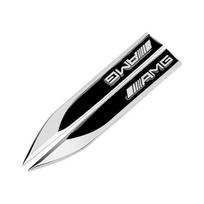 Benz amg 2pcs 3D Metal Car Fender Side Wing Emblem Badge Sticker JSYZB-DJ-AMG For Mercedes benz AMG W212 W176 CLA CLS Interior Mouldings