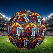Lionel Messi Print Size 5 Soccer Ball, PU Wear Resistant Football for Match Training and Daily Practice, Birthday Gift for Soccer Fans Size 5