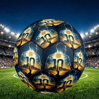 Lionel Messi Print Size 5 Soccer Ball, PU Wear Resistant Football for Match Training and Daily Practice, Birthday Gift for Soccer Fans Size 5