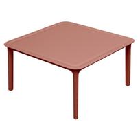 Lauko kavos staliukas Ferne Rimo deginto plytų atspalvio plastikas 77,5x77,5 cm