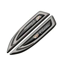 2pcs Car Side Fender Emblem Sticker for Cadillac ATS QW34 BLS CT4 CT6 CTS ESCALADE STS XLR XT4 XT5 XTS SLS Logo Badge