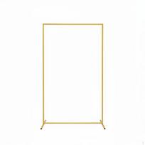 Kvadratinis metalinis arkos rėmas Daugkartinis auksinis vestuvių fonas Stovas Lengvai surenkamas 1-2m beige