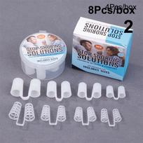4/8Pcs Anti-Snoring Nose Clip - Silent Sleep Aid Nasal Dilator for Men and Women, Stop Snoring Comfortably and Improve Sleep Qua white