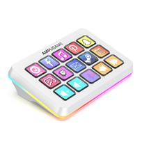FIFINE D6 Macro Stream Controller App-Triggered Actions with 15-Key Programmable Deck for Live Streaming, for OBS/Twitch/YouTube