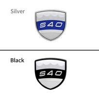 3D Metal Chrome Car Fender Sticker Side Emblem Badge For V40 V60 S90 V90 S60 S80 XC60 XC40 S80L Logo Auto Accessories Silver