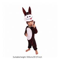Mule Costume Full-Body Apparel Soft for Toddlers 100CM white