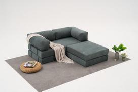 Universalus minkštas kampas Atelier del Sofa Comfort Mini, žalias