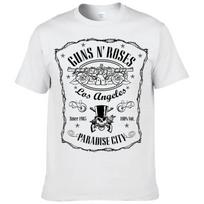 3D Spausdinti Heavy Metal Guns N 'Roses Marškinėliai Vyriški Drabužiai Streetwear Hip Hop Laisvalaikio Viršus S white