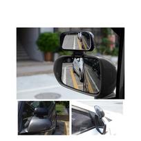 Adjustable Wide Angle Parking Auxiliary Blind Spot Side Rear Mirrors Universal gray