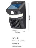 Solar LED Mosquito Killer Lamp for Outdoor and Garden Use black