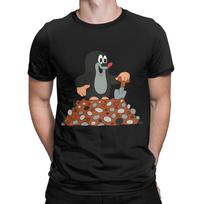 Juokingi Mažasis Kurmis Krtek Kasinėja Duobę Marškinėliai Vyrams Apvalia Kaklo Iškirpte 100% Medvilnės Marškinėliai Animacinis Trumpomis Rankovėmis T-shirt Spausdinti Drabužiai 2XL brown