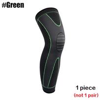 Sports Anti-Slip Full Length Compression Leg Sleeves Knee Brace Support Protect For Basketball Football Running Cycling Outdoors M blue