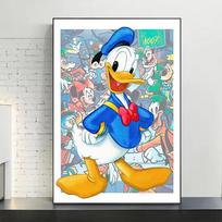 5D Diamond Painting Disney Full Diamond Embroidery Cartoon DIY Rhinestone Pictures Cross Stitch Kits Crafts Home Decor Round 20x30cm blue
