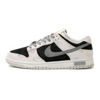 Nike Dunk Low Retro PRM Low top Skateboard Shoes Men's Black White Gray DD8338-001(Team15-) 43 black