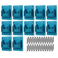 12PCS Tool Holder Wall Mount for18 V Power Tool Drilling Tools Holder Machine Holder with 48 Screws for Workshop Storage