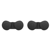 2/5Pcs For Meta Quest 3S VR Silicone Lens Dustproof Cover Anti-Scratch VR Lens Cover Protective Cap for Meta Quest 3S Accessorie black