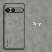 Retro odos pojūčio dėklas Sony Xperia 10 VII 10VII 5G, atsparus smūgiams, matinio silikono, minkštas dėklas Sony Xperia 10 VII gray