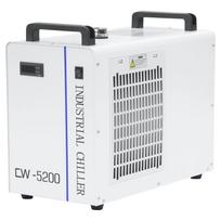 Vandens aušintuvas CW3000 CW5000 CW5200 Vandens aušinimo sistema su 6L vandens rezervuaro talpa CO2 stikliniam lazeriniam vamzdžiui aušinti CW-5200
