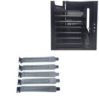 PCI Slot Cover 5PCS - Mesh Design Full Profile Black