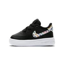 Nike Air Force 1 18 Print Low top Toddler Shoes Black White Infant And Toddler AO3978-001 23.5 black