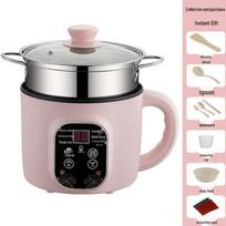 Compact Multifunctional Electric Wok & Hot Pot - Non-stick Mini Cooker for Dorms and Small Kitchens 1.8L Manual Power Off