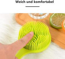 gabani fashion Shower Brush Silicone Bath Body Brush - Back Scrubber for Shower Back Brush Long Handle for Shower Skin Exfoliating Brush Body with yellow