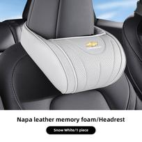 Nappa odos automobilio galvos atramos minkšta atminties putų juosmens pagalvė Chevrolet Cruze Sonic Silverado Corvette Camaro Captiva Suburban gray