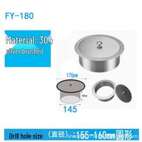 304 Stainless Steel Flip-Up Trash Can Lid for Counters