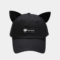 Korean Cute Cat Ears Pilot Baseball Cap, Double-Sided Wear, Hip Hop Style, Unisex Visor Cap with Sunglasses Clip Adjustable juoda