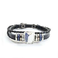Attack on Titan Leather Bracelet Shingeki No Kyojin Survey Corps Wings of Liberty Multilayer Braided Rope Bracelet Anime Jewelry Style 2 gray