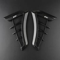 Carbon Black Car Fender Side Vents Air Flow Intake Hole 3D Grille ESticker Cover for BMW E39 E46 E60 E61 E92 E93 Car Accesorios