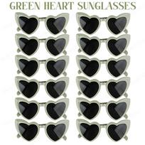 12-100Pcs Wedding Sunglasses Wedding Gift for Guest Bulk DIY Heart Sunglasses with Pen Bachelorette Birthday Beach Party Glasses 12Pcs black