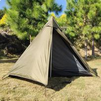 Pyramid Tent Lightweight Ultralight Hiking Portable for Hikers, Backpackers beige