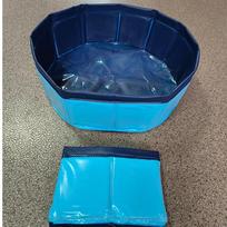 PVC sulankstoma naminių gyvūnėlių vonia – didelis / mažas šunų ir kačių baseinas, mobilus ir lengvai valomas Anti-slip material blue 30x10cm blue