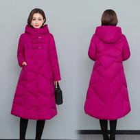 Winter Duck Down Jackets Women Ultra Light Thin Long Coat with Belt Autumn Casual Slim Tunic Parkas XXXL pink