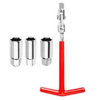 16mm 18mm 21mm Spark Plug Removal Tool Wrench360 Degree Spark Plug Removal SocketWrench Car Repair Tool 1 white
