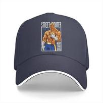 Street Fighter Multicolor Hat Peaked Unisex Cap Sagat Casual Visor Protection Hats 56-58cm gray