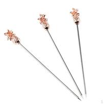 3X Stainless Steel Cocktail Picks Martini white